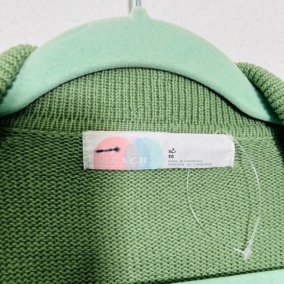 NEW Free People Drea Sweater Set 2-Piece Mint Green Oversized XL Elevated Basic - Picture 5 of 15